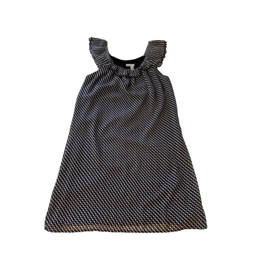 💖Old Navy Women's Sleeveless Patterned Dress Small Black & White - Picture 1 of 6